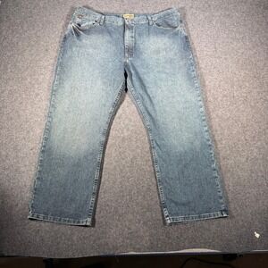 Wrangler 20X No 33 Mens Jeans 42x30 Extreme Relaxed Fit Medium Wash Blue Denim